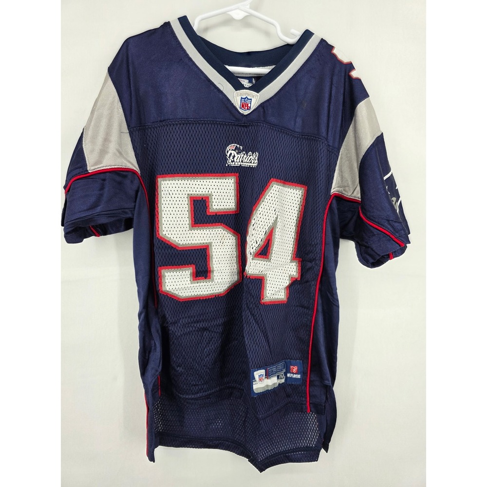 Reebok NFL New England Patriots Tedy Bruschi 54 Jersey Kids Medium 10-12 Navy